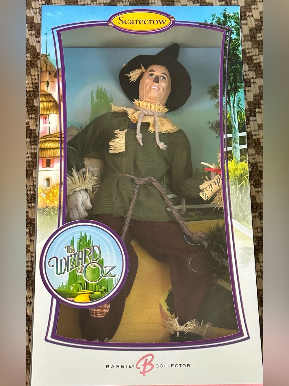 NWT Vintage Wizard of Oz Scarecrow Barbie Collector Doll - Green, Brown, Black